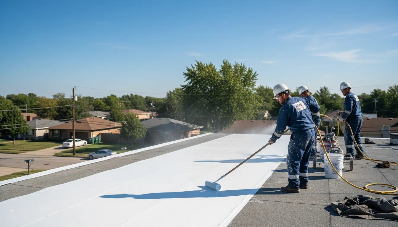 Commercial roof coating in Fort Covington, NY near me